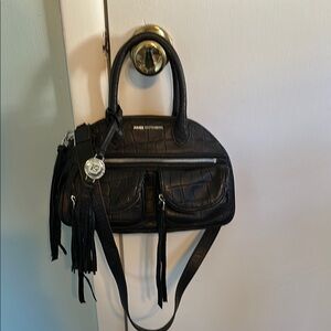 Amy Kestenberg Lucy mini tote.  Black crocodile leather NWT